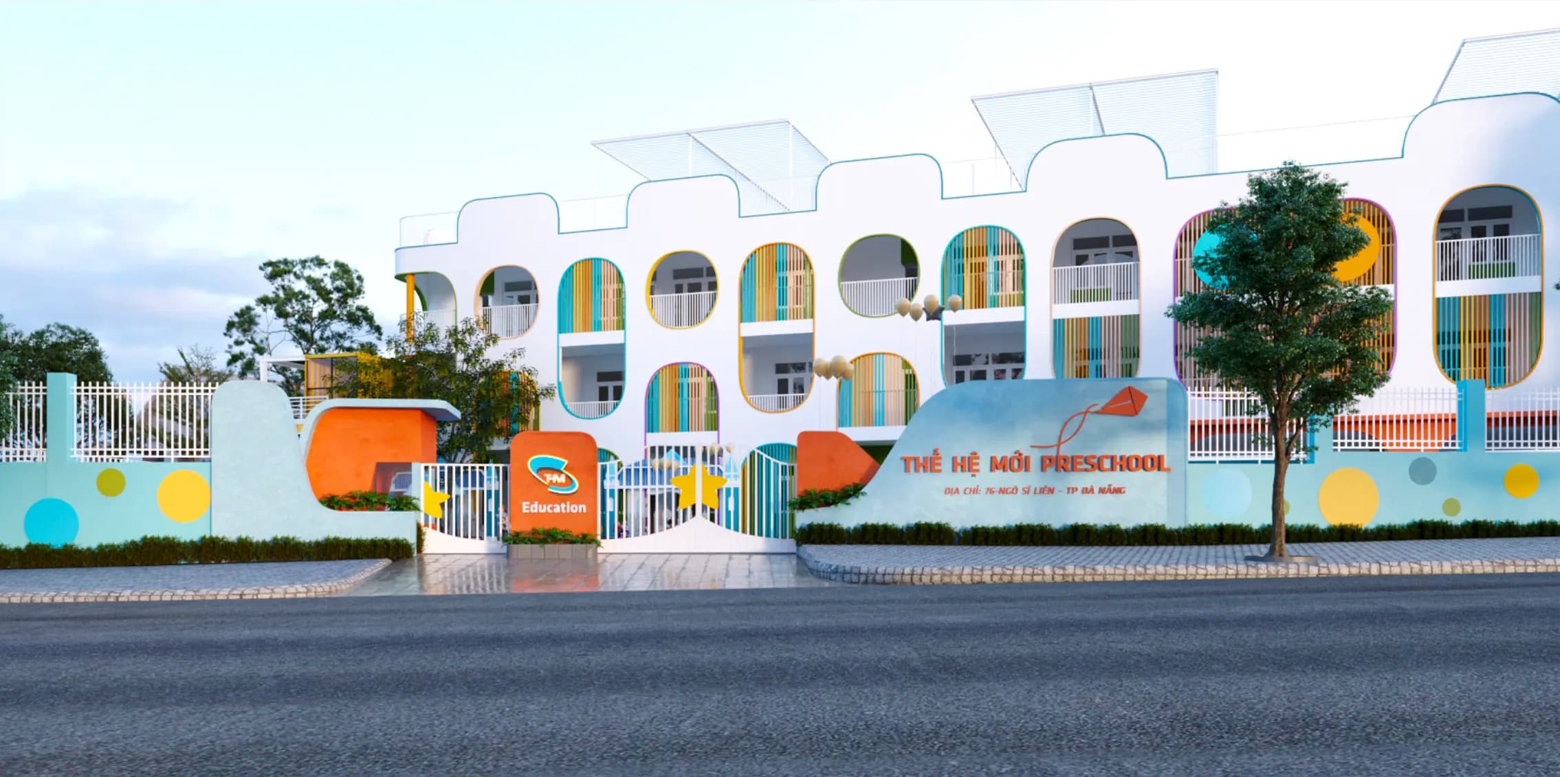 Trường Mầm Non Thế Hệ Mới – Cổng trường
